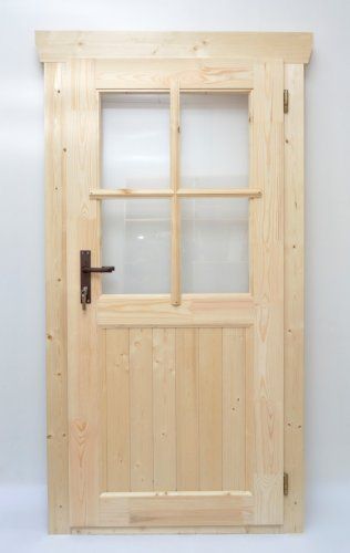 Wooden house doors