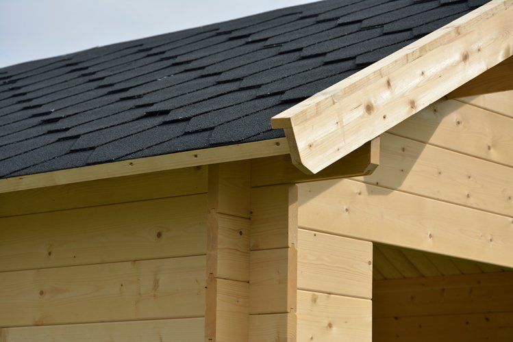 Wooden house roof