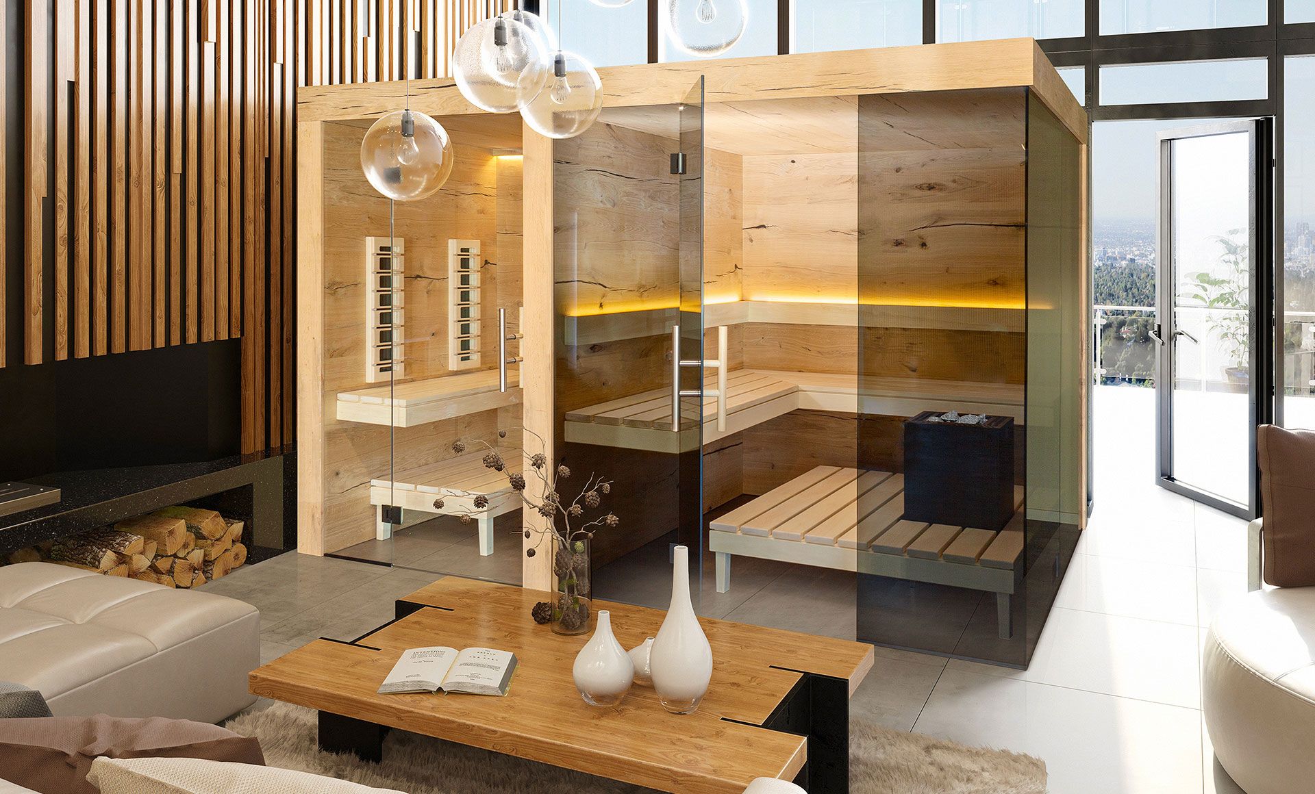 Wooden Indoor Saunas